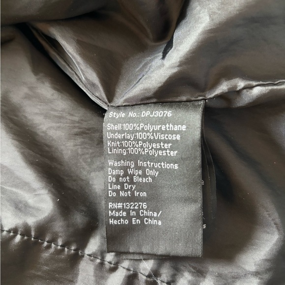 LA Coalition faux leather jacket (black, L) - Picture 4 of 7